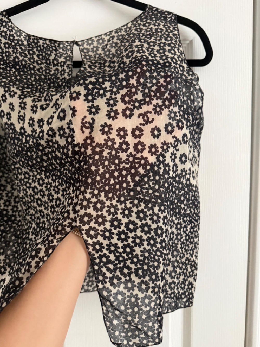 CHANEL Semi Sheer Floral Cardigan Set - Picture 6 of 8